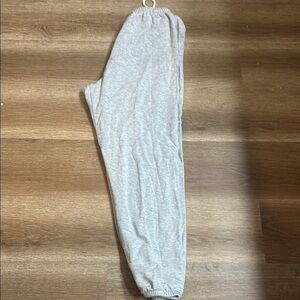 Aerie Gray Joggers with Elastic Cuffs and Soft Fabric